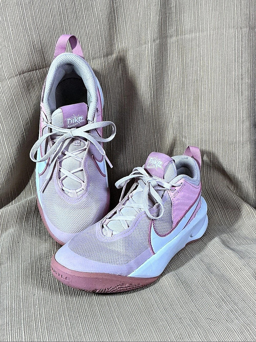 Nike Team Hustle D 10 Pink & Purple Sneakers